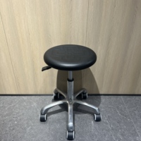 Chaises de laboratoire professionnelles en PU, tabourets de siège ronds rotatifs pour laboratoire Institution Task Factory Office Comptoir de moulin à plantes sans poussière