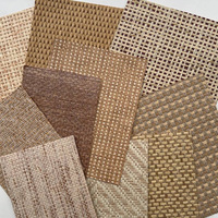 Papier peint antistatique tressé en paille, revêtement mural naturel, style chinois, motif tapis de tatami inspiré du zen pour murs de maison d'hôtes