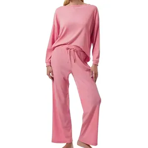Premium Quality 2023 Latest Design Tall <b>Lounge</b> Wear <b>Plus</b> <b>Size</b> 100% Cotton Women Tracksuit Wholesale ODM - Product Image 1