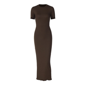 Ropa <span class=keywords><strong>de</strong></span> mujer Verano Nueva moda Cuello redondo Espalda delgada Vestido con cordones al por mayor - Product Image 5