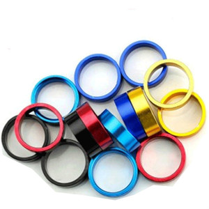 Entretoises de casque de vélo en aluminium 10 mm noir rouge bleu jaune vert pour réparation et remplacement de VTT - Product Image 2