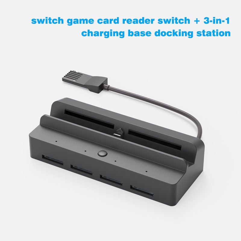 Justlink 4-in-1ゲームカードリーダースイッチドック、4K HDMI、100W