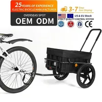 Remorque de vélo universelle Sepnine 20316N pour transport de marchandises, chariot de voyage, chariot remorquable pour animaux de compagnie, camping en plein air, pique-nique - Expédition UE
