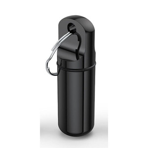 Estuche de Aluminio para Pastillas en Forma de Bala de 5 ml, Impermeable, con Llavero, Mini Estuche EDC, Superventas, con Logotipo Personalizado, para Viajes y Actividades al Aire Libre - Product Image 6