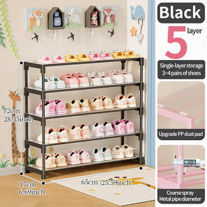 <span class=keywords><strong>Scarpiera</strong></span> in Metallo a 4/5/6 Strati, Porta Borse, Antiruggine, Salvaspazio, Design Smontabile <span class=keywords><strong>per</strong></span> Ingresso Bambini e Soggiorno - Product Image 5