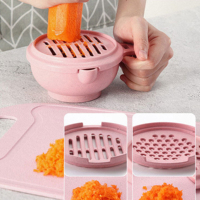 Presse-fruits Portable en plastique, paille de blé, manuel, aliments pour bébés, citron, Orange, ensemble de presse-fruits