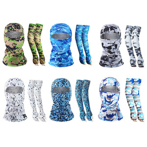 Manchons de protection solaire en soie glacée pour le cyclisme, masque facial anti-UV, équipement de sport d'été unisexe - Product Image 2