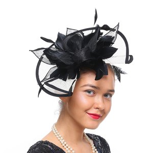 Bán buôn khá phong cách KENTUCKY Derby đua lông fascinator với hairband - Product Image 1