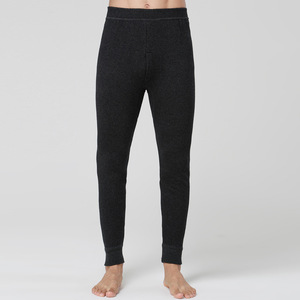 Leggings en <span class=keywords><strong>laine</strong></span> <span class=keywords><strong>pure</strong></span> épaisse Qiaoyatou 100% pour femmes, <span class=keywords><strong>pantalon</strong></span> thermique à taille haute en <span class=keywords><strong>laine</strong></span> pour hommes, automne-hiver - Product Image 4