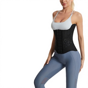 Ceinture amincissante en Spandex/Polyester pour femme, effet sablier, respirante, confortable, écologique, pour le sport et le fitness, délavage moyen - Product Image 1