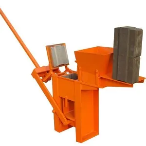 Diferentes precios al por mayor arcilla suelo enclavamiento máquina de fabricación de ladrillos palanca automática principio prensa