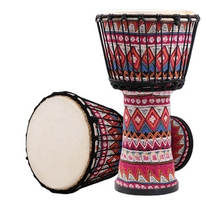 Instrument de <span class=keywords><strong>musique</strong></span> à percussion bon marché tambour coloré jouets musicaux pour bébés design moderne contreplaqué pour enfants tambours africains - Product Image 1