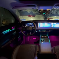 Kit d'éclairage d'ambiance de voiture à 35 LED, ciel étoilé gravé au laser, moule OEM 1:1, écran, commande au volant pour Ford Mondeo 2022-2023