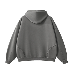 Sudaderas con capucha personalizadas para hombre, chándal con estampado de logotipo, 100% de algodón, de talla grande, unisex, pulóver, sudadera con capucha para hombre - Product Image 4