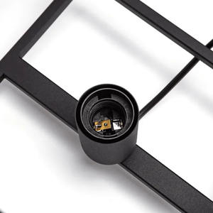 Lampada a sospensione in metallo E27, design moderno, ideale per l'illuminazione decorativa in case e uffici. - Product Image 3