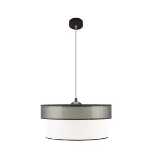 Lampada a sospensione nera e bianca 1xE27, dimensioni 50x50 cm, ideale per l'illuminazione in case e uffici. - Product Image 1