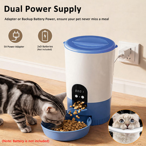 Comedero Automático Inteligente para Mascotas con Control por Aplicación WiFi, Dispensador de Comida de Plástico de 3L con Temporizador para Perros y Gatos - Product Image 4