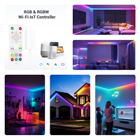 Contrôleur LED WiFi IoT SP548E SPI RGB, contrôle par application + commande vocale Alexa & Google Home, synchronisation musicale, bande LED adressable
