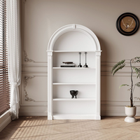 Estantería de Madera Personalizada con Múltiples Niveles en Arco para Almacenamiento al por Mayor Gabinete Librería Moderna Soporte para Libros