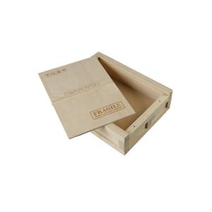 Modern Natural Color Handmade Rectangle Sliding Lid Storage <b>Wooden</b> <b>Box</b> Laser Engraved Wine Accessories Gift Customized MDF Solid - Product Image 4