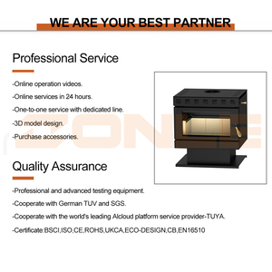 <span class=keywords><strong>Estufa</strong></span> de <span class=keywords><strong>Leña</strong></span> R1201A de 12KW, Diseño Clásico, Acero Negro, Ahorro de Energía, con Certificación CE y RoHS - Product Image 2