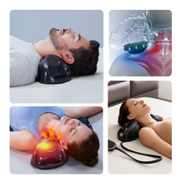 Alphay Masseur cervical rechargeable 3000 mAh avec coussinets à air, traction thermique, deux modes automatiques et réglables