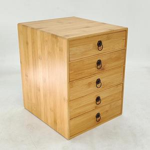 5-Drawer Wooden Desk Organizer - Craft <strong>Storage</strong> Drawers - Rustic Shelf Drawer - Ideal Home Office Organizers and Accessories - Product Image 3