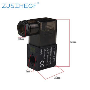 1 Stuks Pneumatische Lucht Airtac Magneetventiel Spoel Spoel Zwart Dc 12V Dc 24V Ac 110V Ac 220V Voor 4v210-08 2v025 - Product Image 6