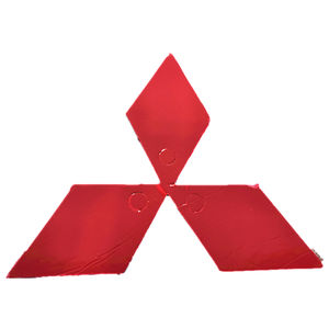 Pegatina para Carrocería de Automóvil, Nuevo Emblema para la Parte Delantera del Automóvil, Color Cromo, 125*110 mm, para Outlander - Product Image 2