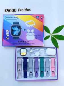 Reloj Inteligente S5000 ProMax 11 con <span class=keywords><strong>7</strong></span> Correas + Auriculares TWS <span class=keywords><strong>Hiwatch</strong></span> Pro, Llamadas Bluetooth, Monitor de Ritmo Cardíaco, Rastreador de Actividad Física y Deportiva - Product Image 6