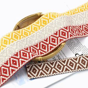 Meetee <span class=keywords><strong>RD825</strong></span> 38มม. อุปกรณ์เย็บผ้าฝ้ายแจ็กการ์ดหลากสีสายรัดกระเป๋าเข็มขัดผ้าใบริบบิ้นตกแต่งเสื้อผ้า - Product Image 6