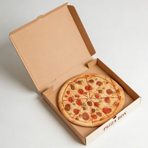 Boîte alimentaire pliable en carton ondulé, écologique, pour livraison de nourriture, conteneur à emporter en kraft écologique pour <span class=keywords><strong>pizza</strong></span> - Product Image 6
