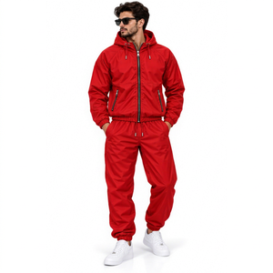 Waterproof 2026 <b>Reflective</b> Wind Breaker <b>Running</b> <b>Jacket</b> Summer Lightweight Training fitness Sport Men hoodie Windbreaker sets - Product Image 1