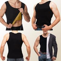 Rompi Sauna untuk Pria Pelatih Pinggang Berkerudung Leher Bulat Tanpa Lengan Baju Olahraga Kompresi Tank Top Poliester Semua Musim