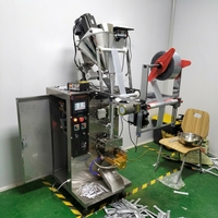 Machine d'emballage verticale automatique pour poudres, avec remplisseur à vis sans fin et moteur, pour petits sachets et pochettes, destinée aux aliments, épices, farine, café, lait en poudre