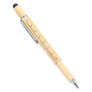 Multifunctional Tool Pen With Six-In-One Touch Screen <b>Drawing</b> Double-Ended Screwdriver Level Business Ballpoint Pen - Product Image 1