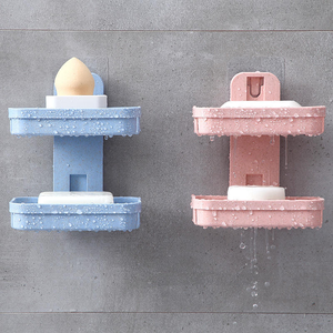 <span class=keywords><strong>Porte</strong></span>-<span class=keywords><strong>savon</strong></span> <span class=keywords><strong>sans</strong></span> perçage, <span class=keywords><strong>porte</strong></span>-<span class=keywords><strong>savon</strong></span> en plastique pour salle de bain avec drain d'eau, <span class=keywords><strong>porte</strong></span>-<span class=keywords><strong>savon</strong></span> mural, organisateur d'accessoires de salle de bain - Product Image 5