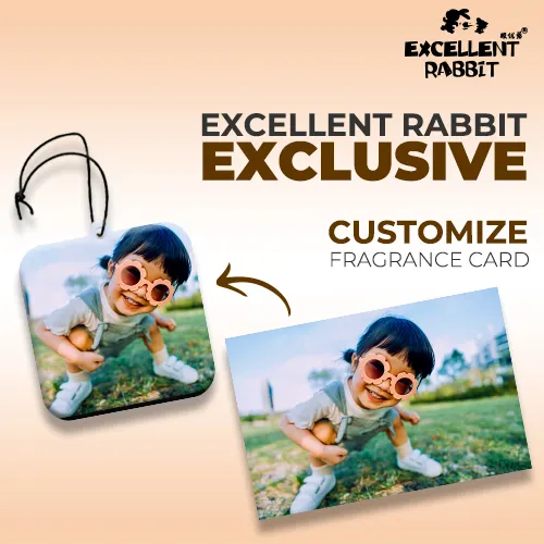 Excellent Rabbit Hot Sale Custom Shape Design Paper Air Freshener Custom Car Air Freshener For Promotional Gifts
