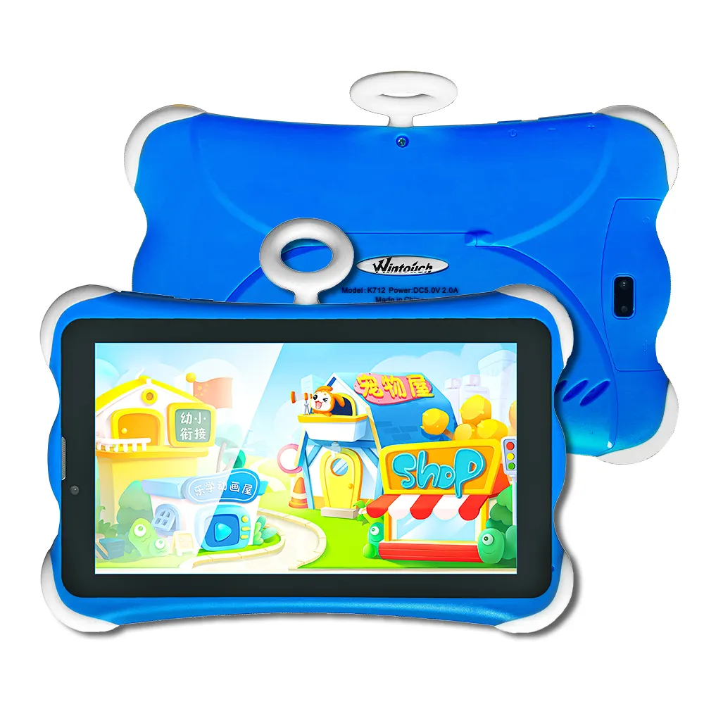 Tablett Pour Enfant Tablet Android with Sim、7インチシリコンケース3G電話キッズ教育用タブレット、Simカードスロット付き