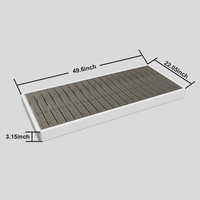 Plateforme antidérapante en bois pour bain de glace, bassin de trempage froid, baignoire à glace, plateforme de drainage pour spa