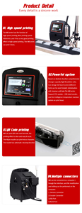 BTMARK Imprimante à jet d'encre industrielle Cij Qr Code Numéro de lot Machine d'impression Imprimante Cij à jet d'encre pour l'expiration du codage des câbles - Product Image 6