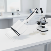 Micropipette réglable de laboratoire, stérilisation, transfert de liquide, volume, pipette multicanal