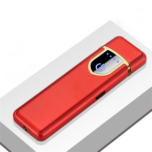 Factory Wholesale Electronic <strong>USB</strong> Windproof <strong>Cigarette</strong> <strong>Lighter</strong> Finger Print Touch Smart <strong>Usb</strong> <strong>Cigarette</strong> <strong>Lighter</strong> - Product Image 2