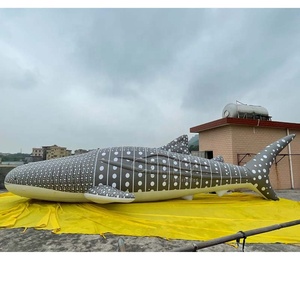 Baleia Tubarão Inflável Personalizada de Fábrica, Balão Inflável Realista de Animal Marinho, Tubarão Inflável à Prova d'Água para Decoração de Eventos - Product Image 3