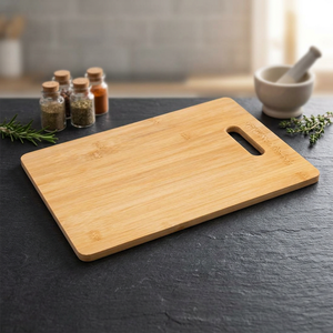 Planche à découper rectangulaire multifonctionnelle en bois, épaisseur 1,5 cm, lavable au lave-vaisselle, non toxique, durable et éco-responsable - Product Image 1