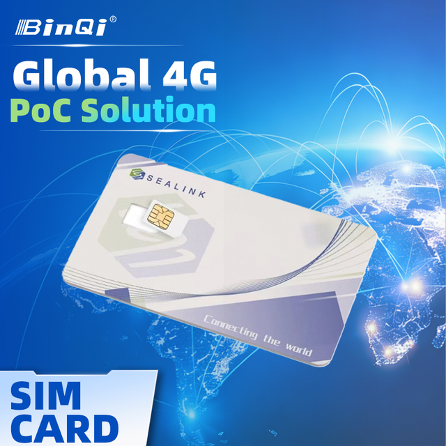 Global Sim Card for 4G PoC Radio Walkie-Talkie Network Radio Phone, Not Sold Separately, Package Optional