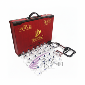 Cheonghun Medi Hansol Boohanggi - Taza de vaporización premium de 30 tazas con bomba, manguera y 10 varillas de acupresión incluidas - Product Image 1