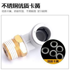 Conector de Codo para Tubería de Aire Apocalypse M5 08-03S 10 16 12-04S, Piezas Neumáticas de Cobre - Product Image 4