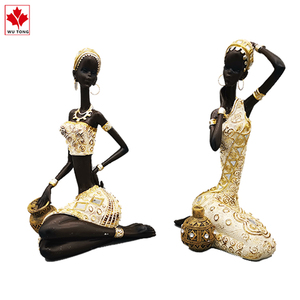 Sculptures en résine de femmes africaines de style <span class=keywords><strong>moderne</strong></span> pour le salon et la décoration de la maison - Product Image 3