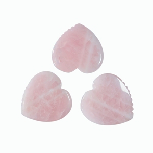 Love-Themed Rose Quartz Gua Sha Board with Textured Comb Edge Natural Crystal Facial <b>Massager</b> for Self-Care SPA - Product Image 6